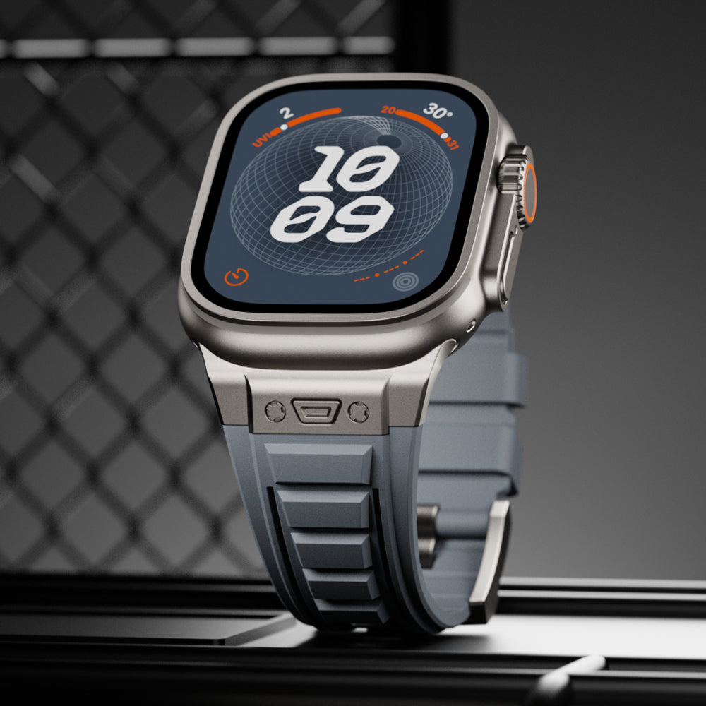 CALORA_ DZ003 Tactische Siliconen Band Voor Apple Watch Met Hoog Comfort