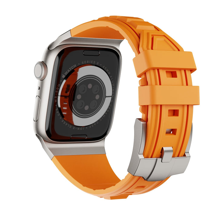 CALORA_ DZ003 Tactische Siliconen Band Voor Apple Watch Met Hoog Comfort