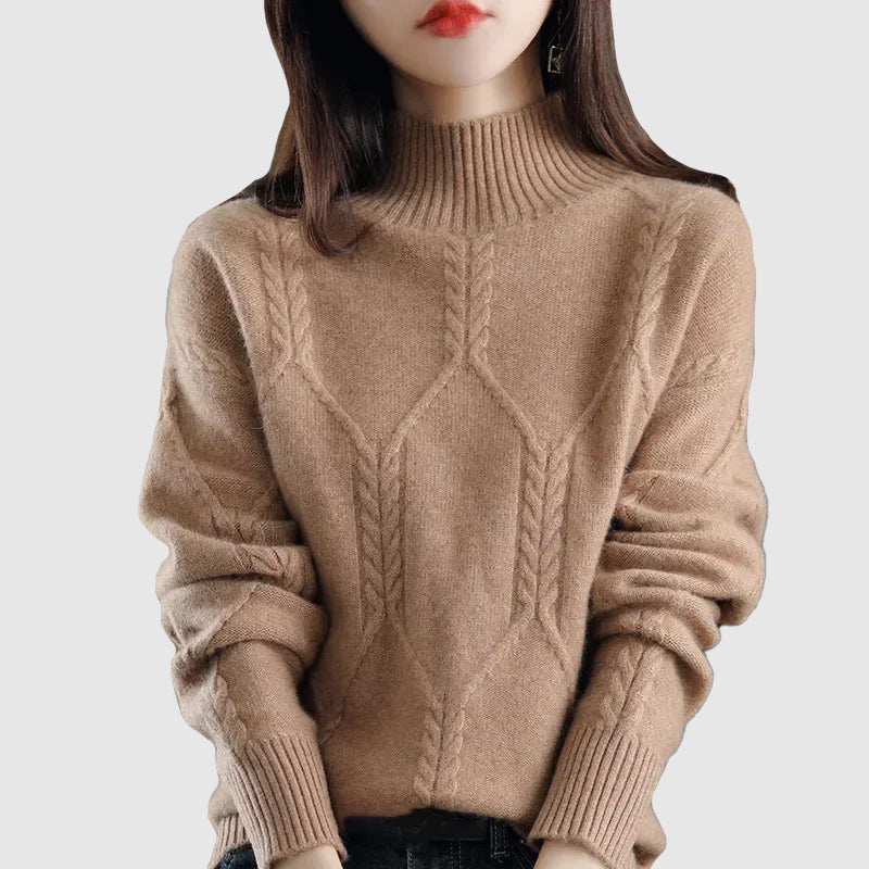 CALORA_ Dama | Dames winter dikke half coltrui