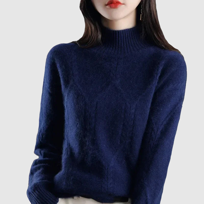 CALORA_ Dama | Dames winter dikke half coltrui