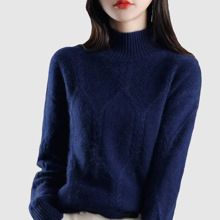 CALORA_ Dama | Dames winter dikke half coltrui