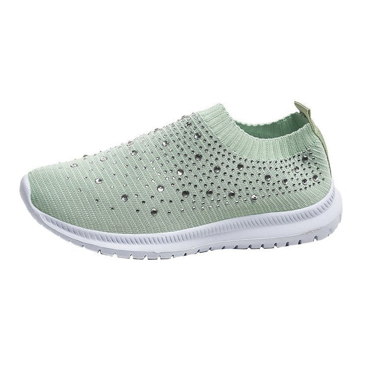 CALORA_ Dames Ademende Crystal Instappers voor Wandelen en Comfort