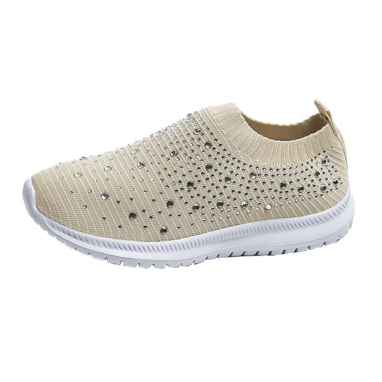 CALORA_ Dames Ademende Crystal Instappers voor Wandelen en Comfort