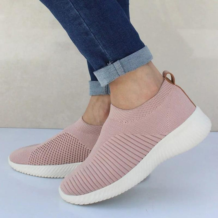 CALORA_ Dames Ademende Crystal Instappers voor Wandelen en Comfort