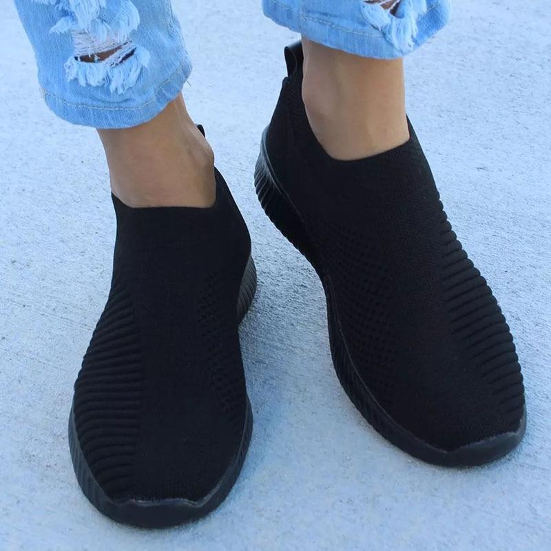 CALORA_ Dames Ademende Crystal Instappers voor Wandelen en Comfort