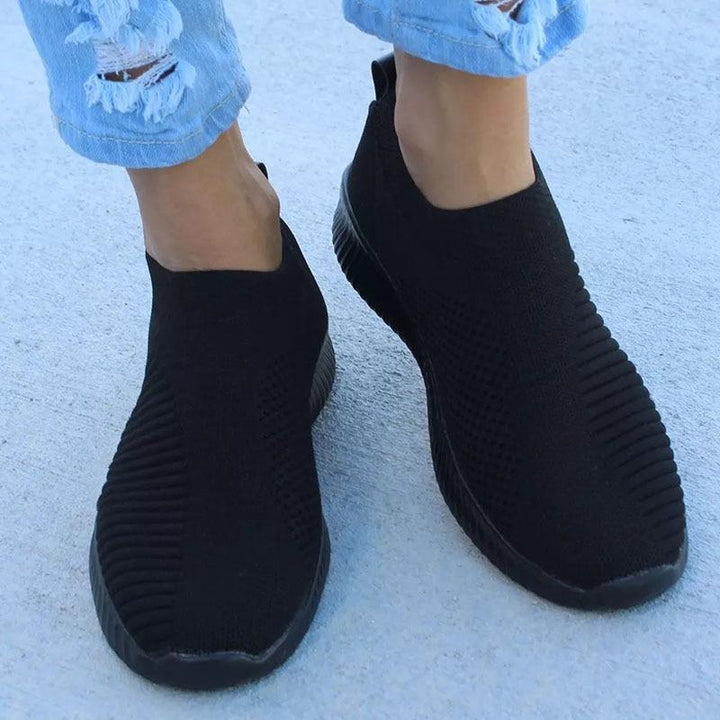 CALORA_ Dames Ademende Crystal Instappers voor Wandelen en Comfort