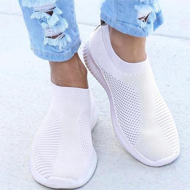 CALORA_ Dames Ademende Crystal Instappers voor Wandelen en Comfort