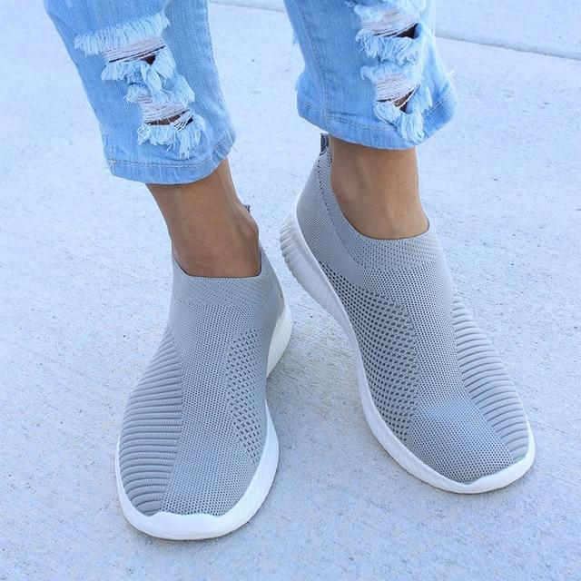 CALORA_ Dames Ademende Crystal Instappers voor Wandelen en Comfort