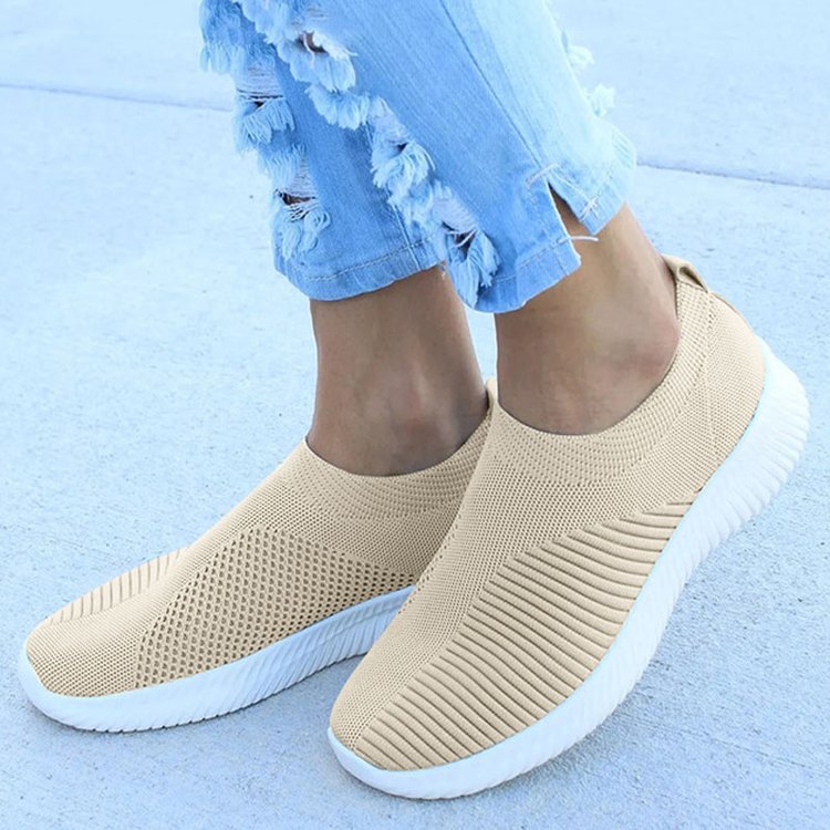 CALORA_ Dames Ademende Crystal Instappers voor Wandelen en Comfort