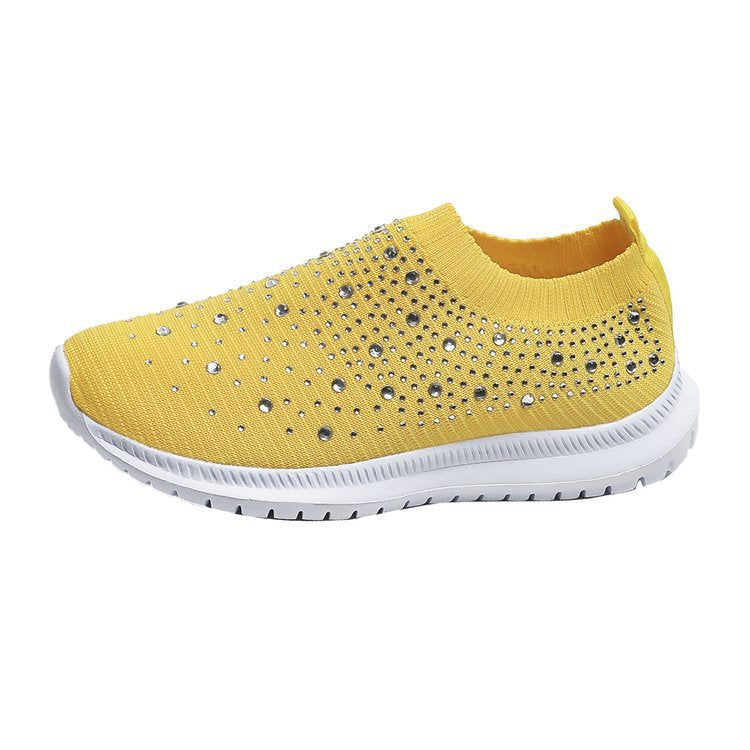 CALORA_ Dames Ademende Crystal Instappers voor Wandelen en Comfort