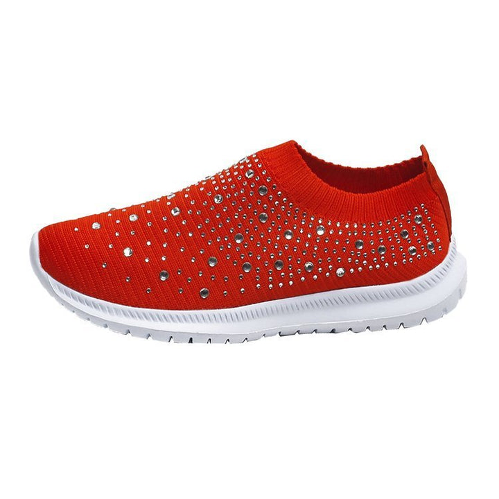 CALORA_ Dames Ademende Crystal Instappers voor Wandelen en Comfort