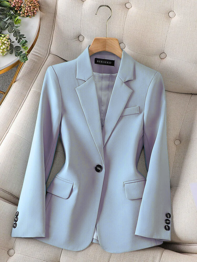 CALORA_ Dames Blazer met Tailored Fit en Enkele Knoop voor Formele Kleding