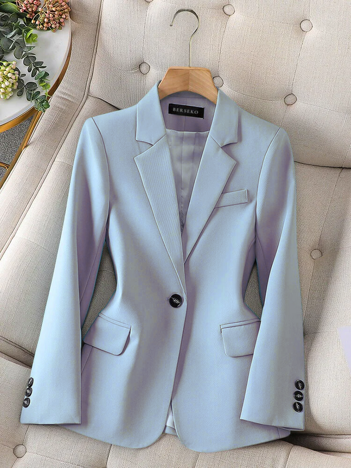 CALORA_ Dames Blazer met Tailored Fit en Enkele Knoop voor Formele Kleding
