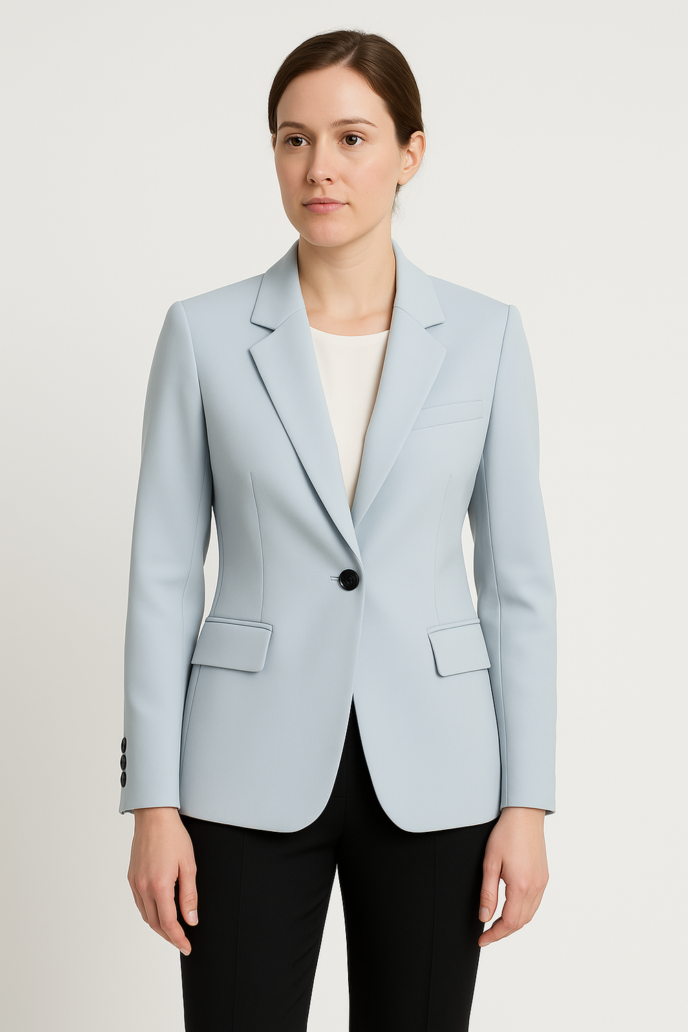CALORA_ Dames Blazer met Tailored Fit en Enkele Knoop voor Formele Kleding
