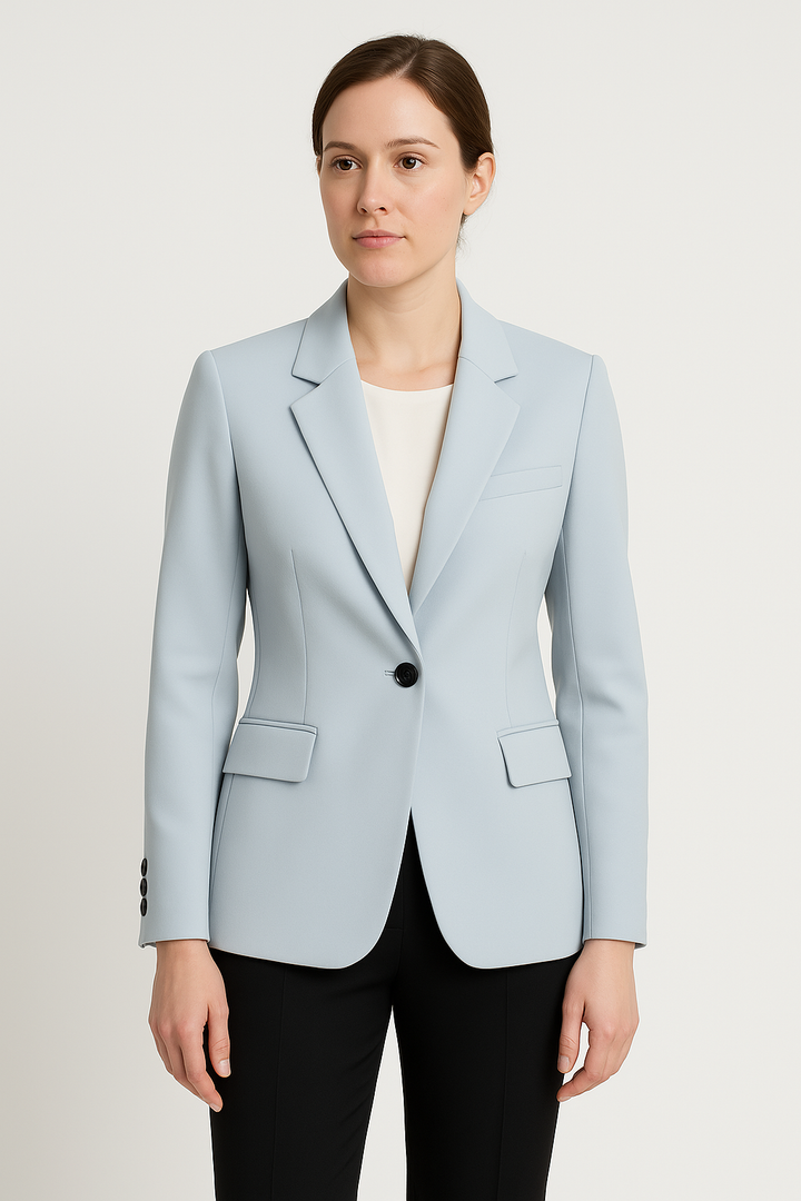 CALORA_ Dames Blazer met Tailored Fit en Enkele Knoop voor Formele Kleding