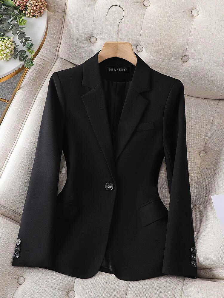 CALORA_ Dames Blazer met Tailored Fit en Enkele Knoop voor Formele Kleding