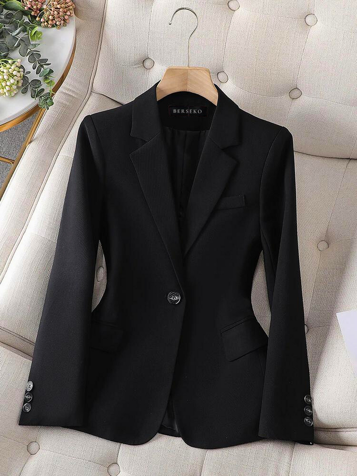CALORA_ Dames Blazer met Tailored Fit en Enkele Knoop voor Formele Kleding