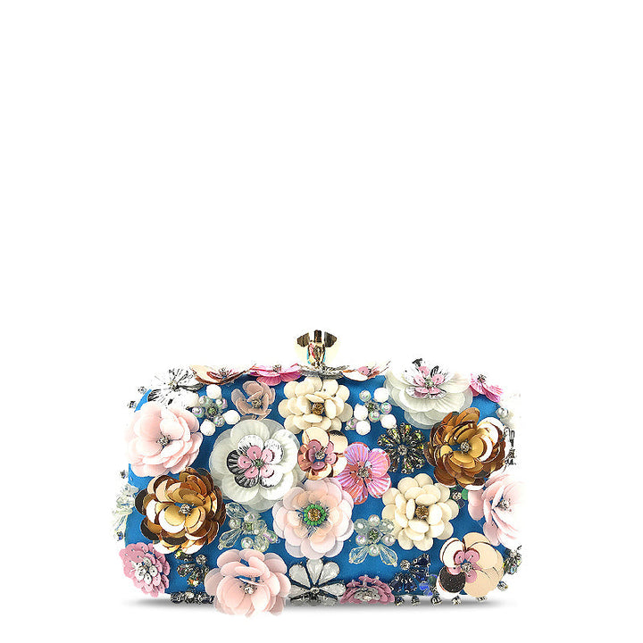 CALORA_ Dames Clutch Tas van Vegan Leer met Goudkleurige Details en Zachte Voering