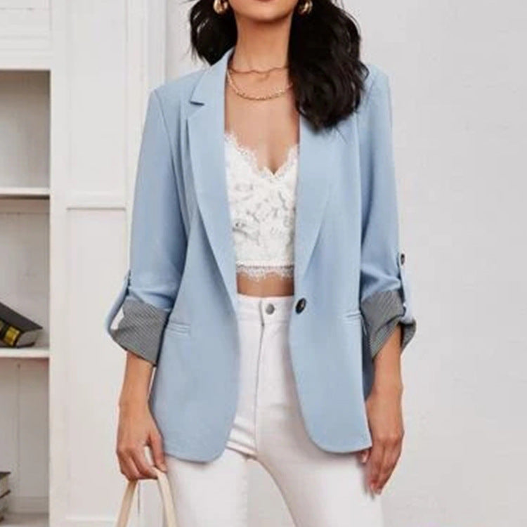 CALORA_ Dames Klassieke Blazer voor Werk met Tijdloos Ontwerp en Comfort