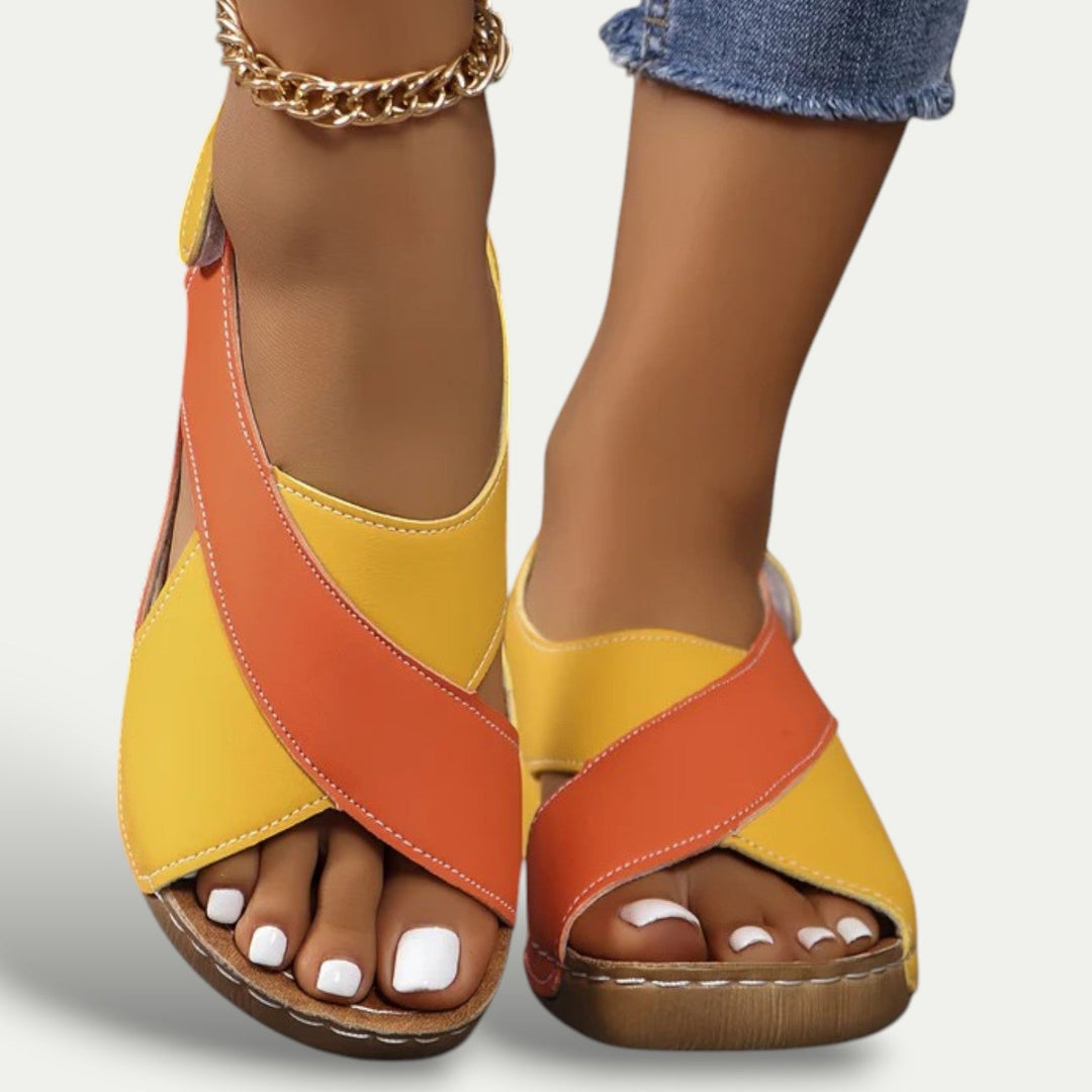 CALORA_ Dames Sandalen met Comfortabele Fit en Stijlvol Design