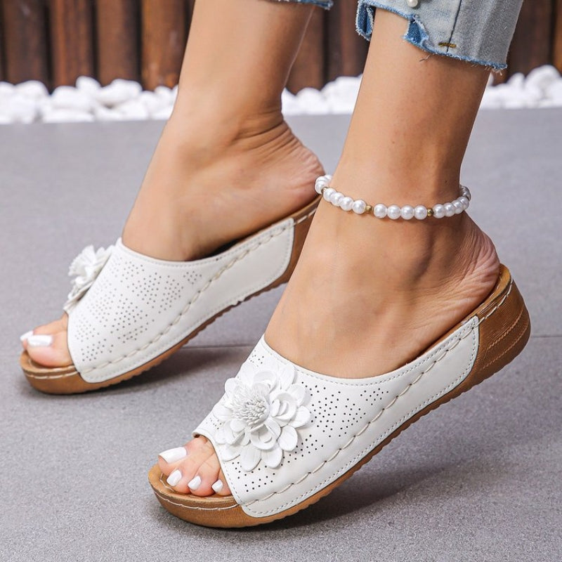 CALORA_ Dames Sandalen met Steun en Lichtgewicht Zool voor Comfort