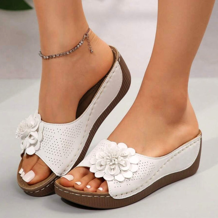 CALORA_ Dames Sandalen met Steun en Lichtgewicht Zool voor Comfort