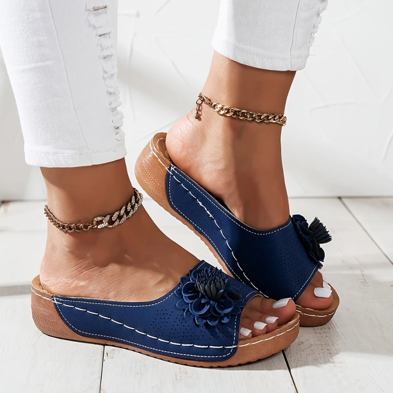 CALORA_ Dames Sandalen met Steun en Lichtgewicht Zool voor Comfort