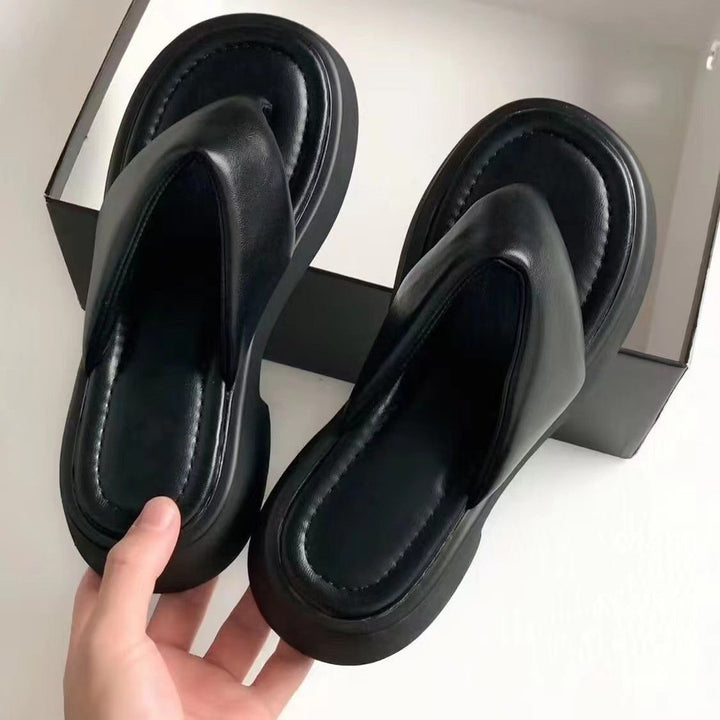 CALORA_ Dames Slippers met Dikke Zool en Antislip - Zomer