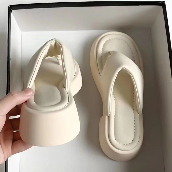 CALORA_ Dames Slippers met Dikke Zool en Antislip - Zomer