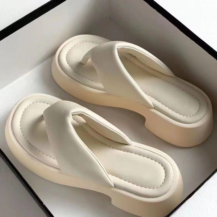 CALORA_ Dames Slippers met Dikke Zool en Antislip - Zomer