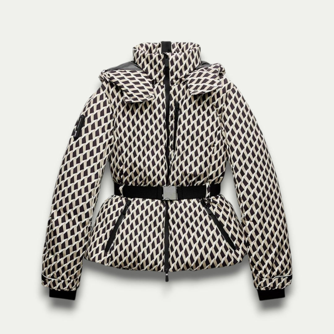CALORA_ Dames Winter Parka met Ceintuurs en Eco-Vriendelijk Faux Bont