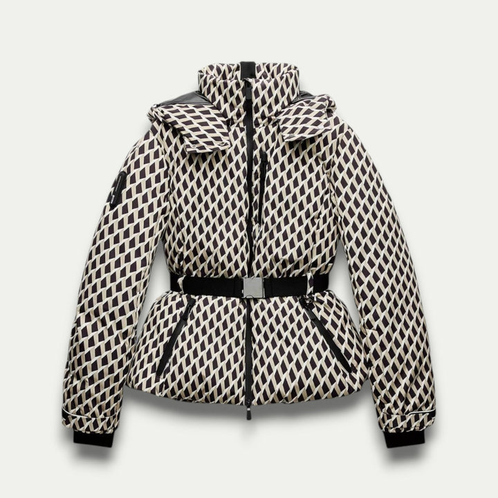 CALORA_ Dames Winter Parka met Ceintuurs en Eco-Vriendelijk Faux Bont