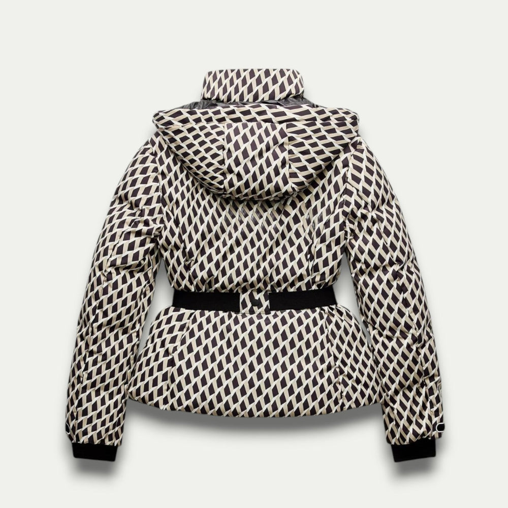 CALORA_ Dames Winter Parka met Ceintuurs en Eco-Vriendelijk Faux Bont