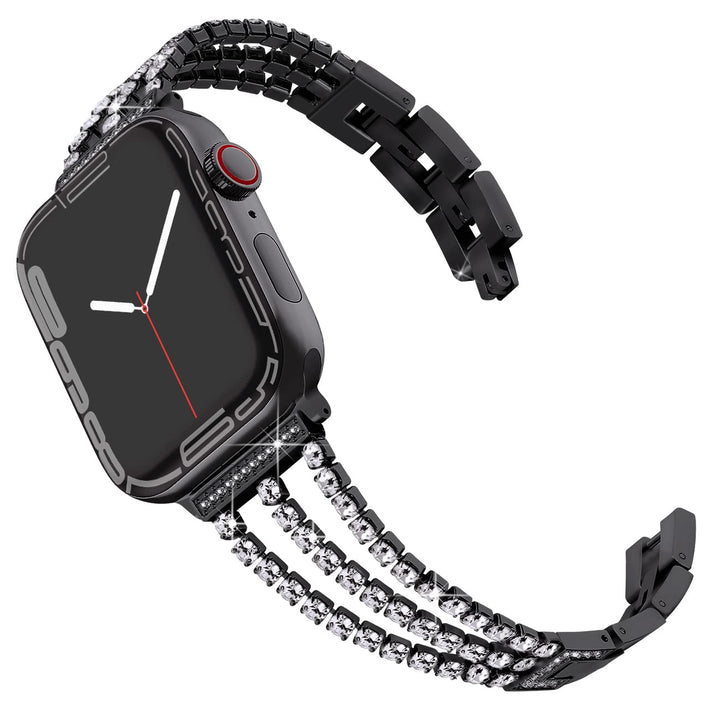 CALORA_ Diamanten Schakelarmband voor Apple Watch met Luxe Design