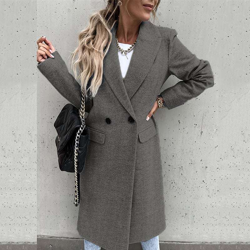 CALORA_ Diane | Elegante trenchcoat met knopen voor dames