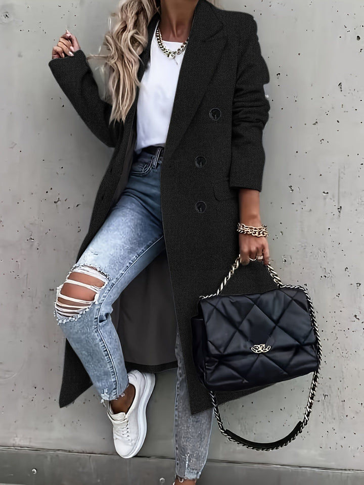 CALORA_ Diane | Elegante trenchcoat met knopen voor dames