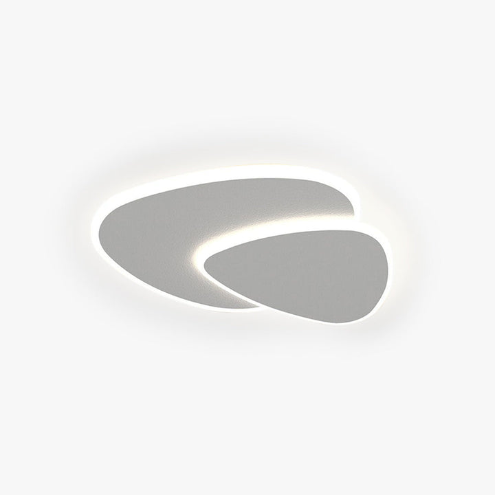 CALORA_ EclàtLighting | Moderne LED Plafondlamp van Metaal en Acryl in Wit voor Slaapkamer