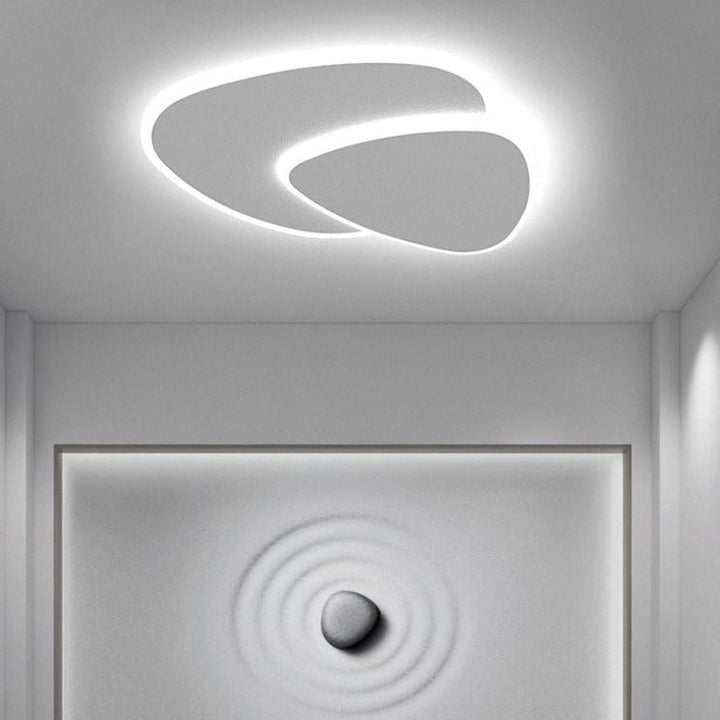 CALORA_ EclàtLighting | Moderne LED Plafondlamp van Metaal en Acryl in Wit voor Slaapkamer
