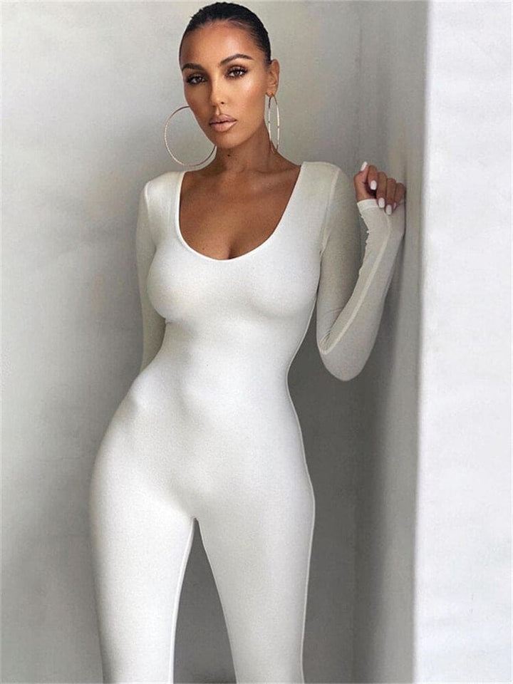 CALORA_ Elegante Flatterende Jumpsuit