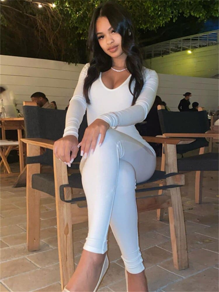CALORA_ Elegante Flatterende Jumpsuit