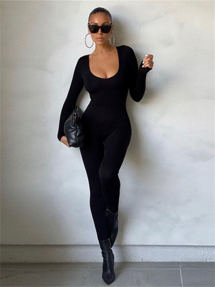 CALORA_ Elegante Flatterende Jumpsuit