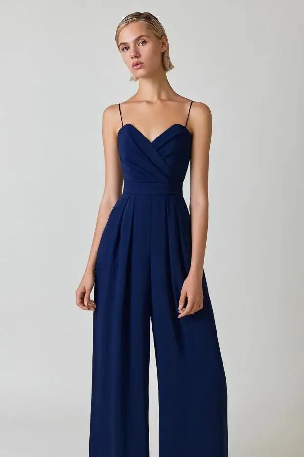 CALORA_ Elegante Mouwloze Jumpsuit voor Dames met Flatterende Snit