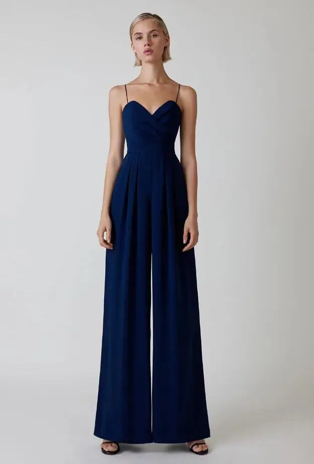CALORA_ Elegante Mouwloze Jumpsuit voor Dames met Flatterende Snit