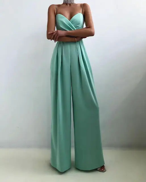 CALORA_ Elegante Mouwloze Jumpsuit voor Dames met Flatterende Snit
