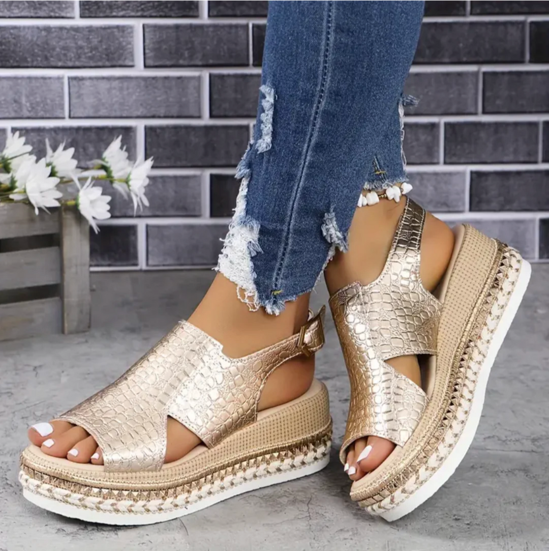 CALORA_ Elegante Sandalen Voor Dames Met Comfortabele Steun