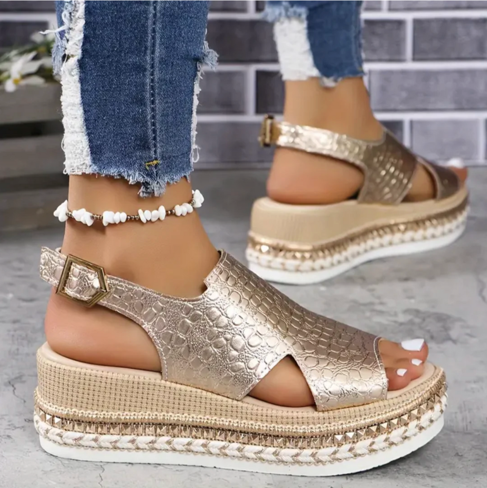 CALORA_ Elegante Sandalen Voor Dames Met Comfortabele Steun