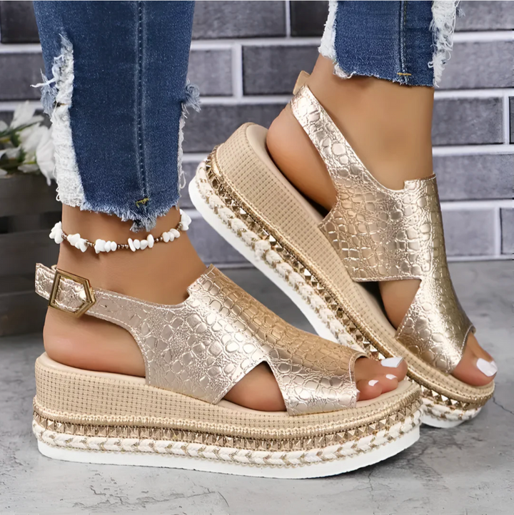 CALORA_ Elegante Sandalen Voor Dames Met Comfortabele Steun
