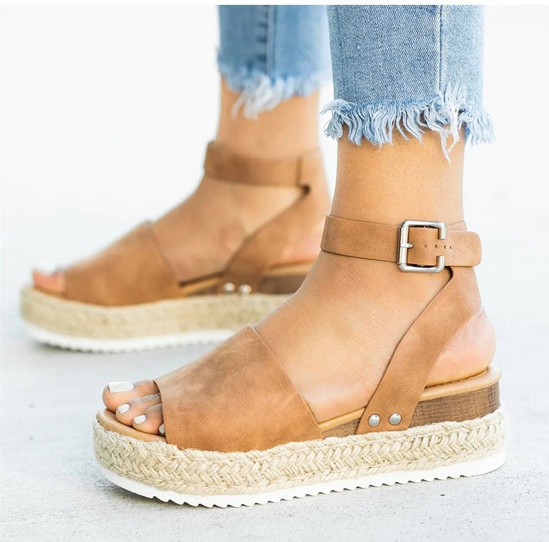CALORA_ Elegante Sandalen met Verstelbare Riemen voor Dames