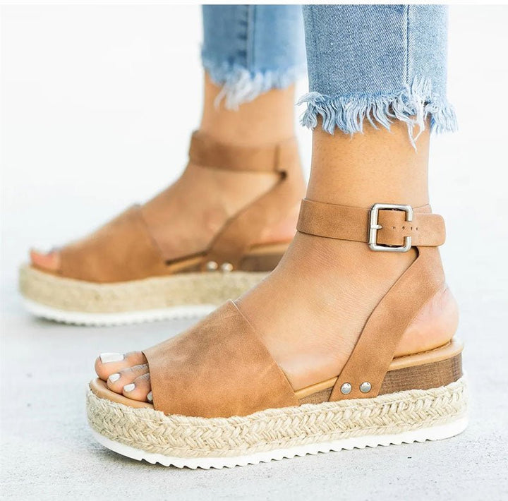 CALORA_ Elegante Sandalen met Verstelbare Riemen voor Dames