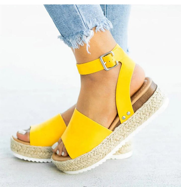 CALORA_ Elegante Sandalen met Verstelbare Riemen voor Dames